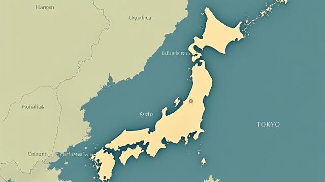 Map of Japan highlighting adventure and cultural points of interest